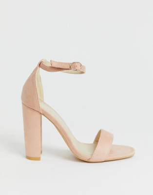 blush wide fit heels