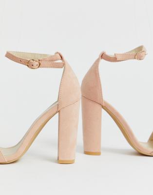 blush wide fit heels