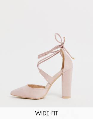 blush wide fit shoes