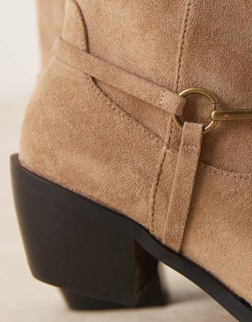 Glamorous Wide Fit - Bottines style western à petit talon - Taupe micro, 2 de 4