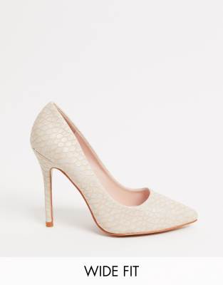 wide fit white court shoes