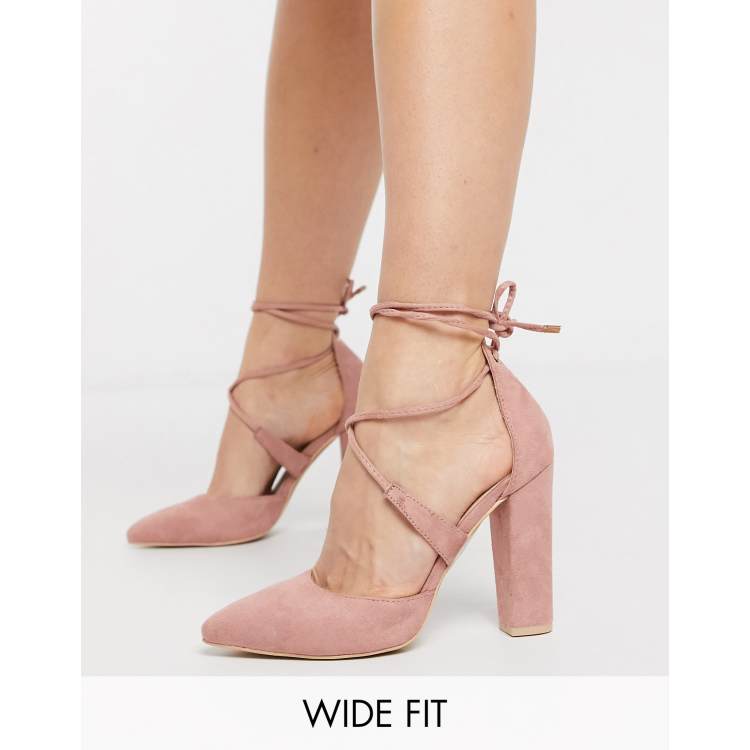 Blush pink suede on sale heels