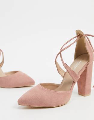 wide fit blush pink shoes