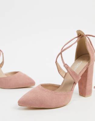 blush heels wide fit