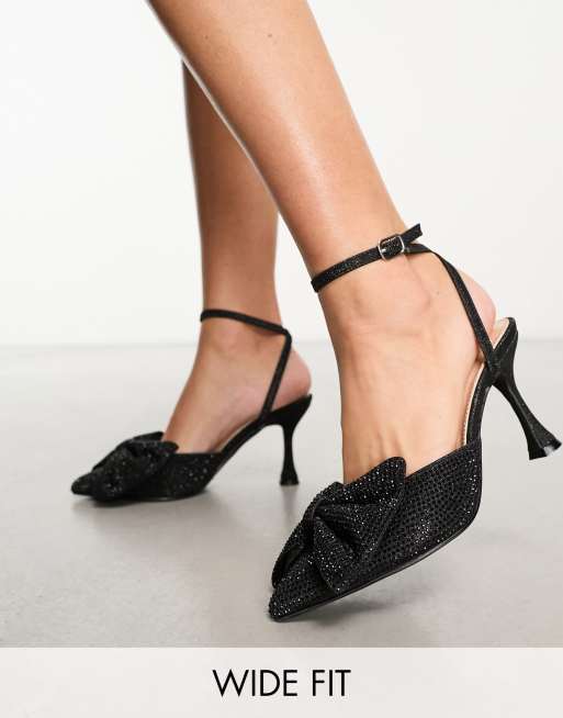 Wide fit hotsell kitten heel shoes