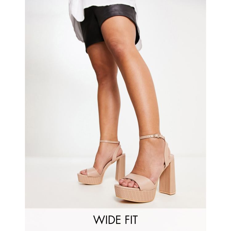 Nude best sale platform heels