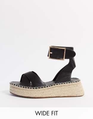 black platform sandals asos