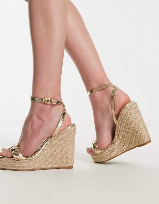 Glamorous Espadrille Wedge Sandals