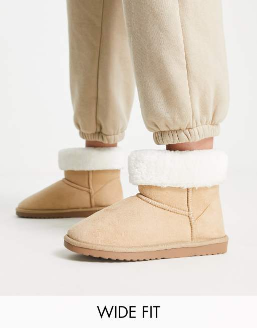 Wide fit on sale ugg style boots