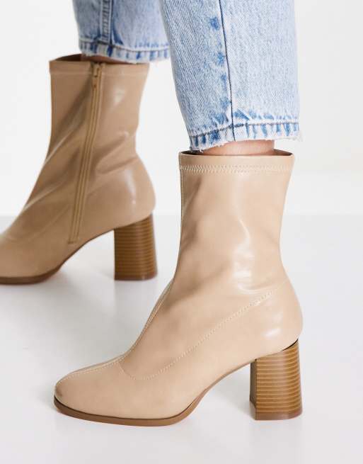 Camel heeled clearance ankle boots