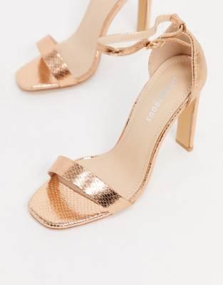 black and gold wide fit heels