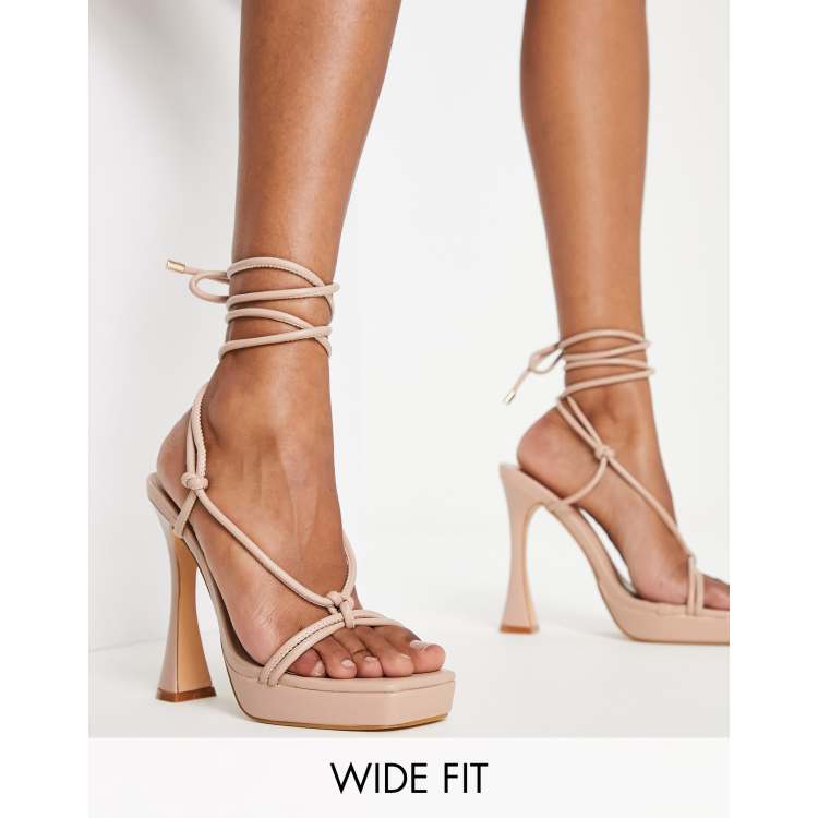 Nude hot sale platform stilettos