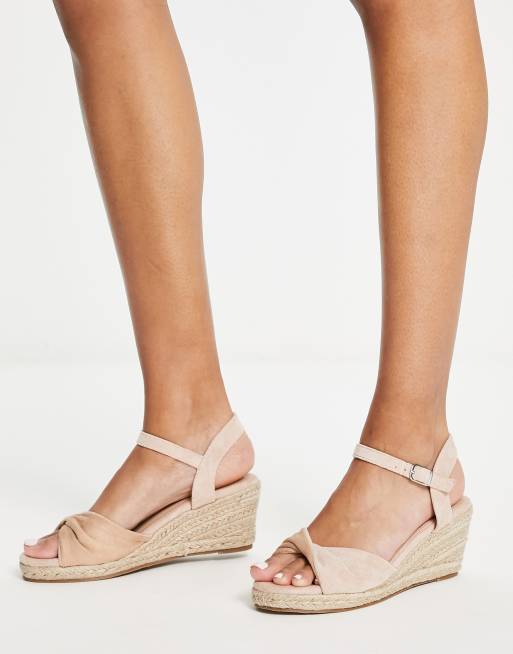 Wide fit store nude wedges