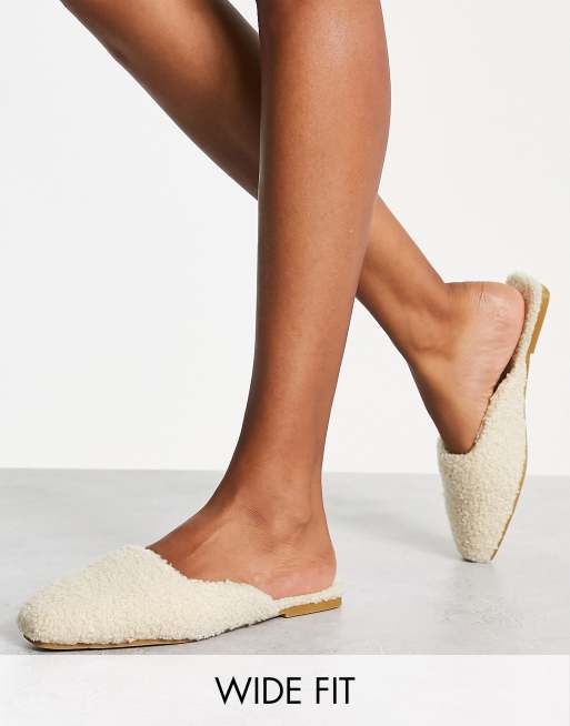 Glamorous Wide Fit Mule House Slippers