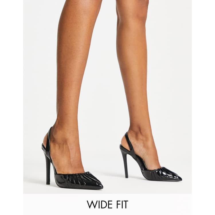 Wide fit clearance patent court shoes