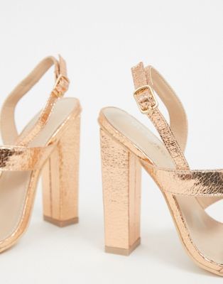 rose gold sandals size 3