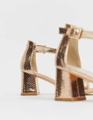 rose gold shoes wide fit