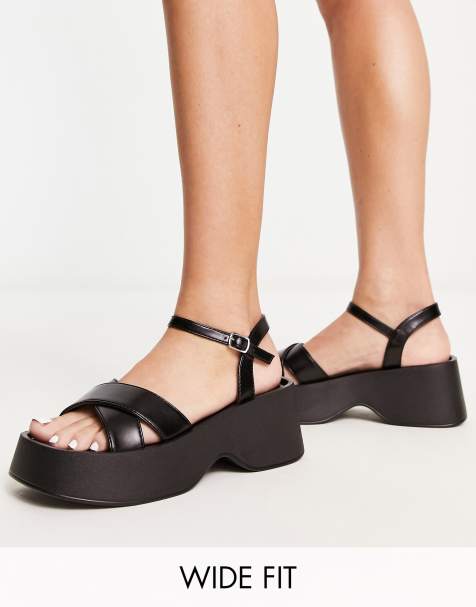 Sandalen met touwtjes om enkel hot sale