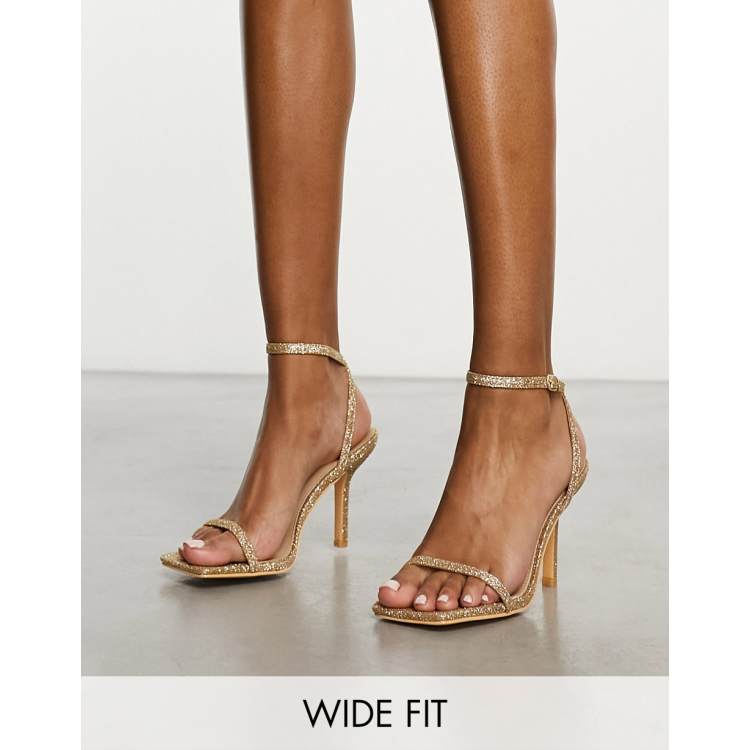 Talon doré top pailleté