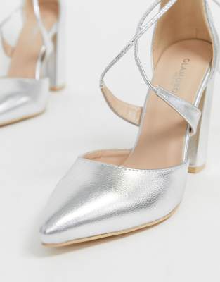 wide fit silver shoes