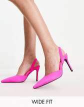 & Other Stories kitten heel slingback shoes in hot pink | ASOS