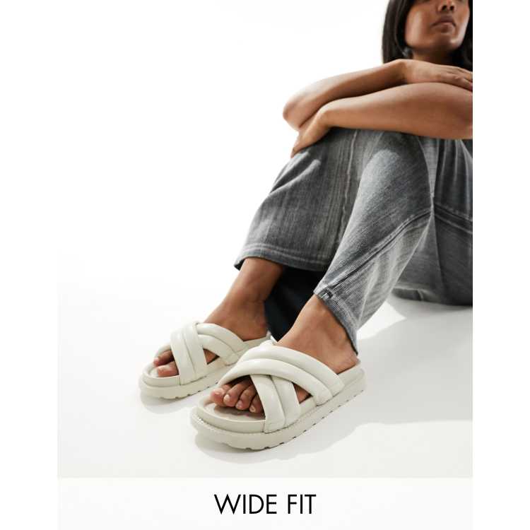 Slippers met brede band dames clearance