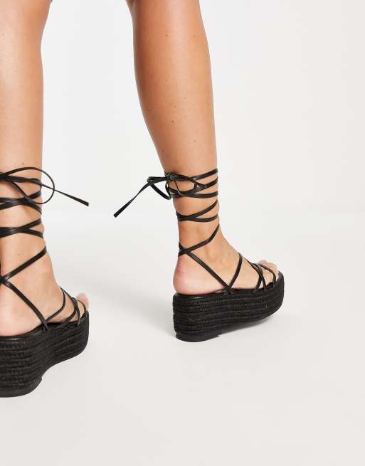 Strappy on sale espadrille flatform