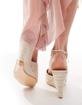 Glamorous Wide Fit Wedge Heeled Sandals