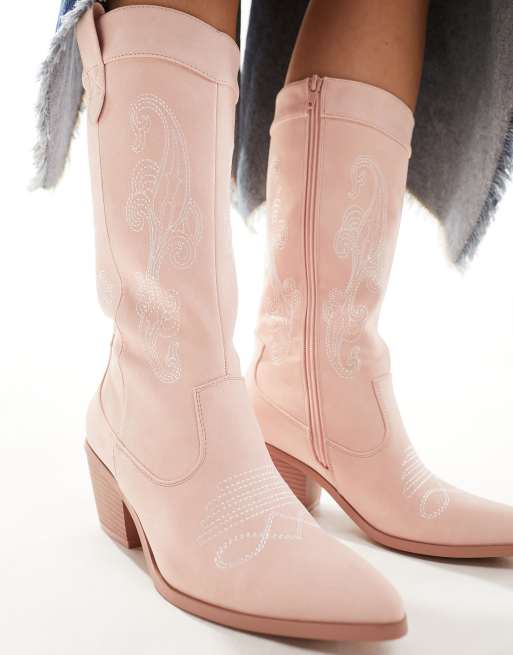 Pink women cowboy boots hotsell