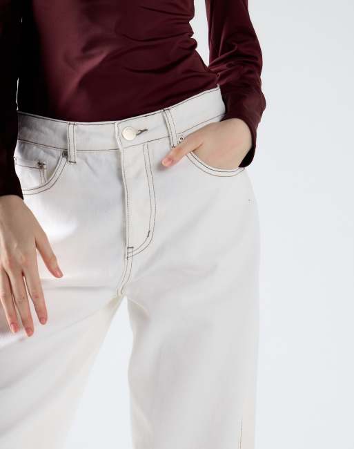 Glamorous Wide-leg jeans in off white, 2 of 4