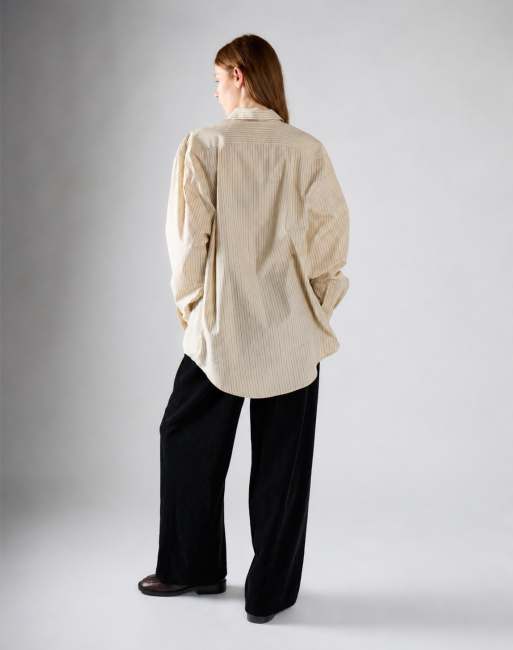 Glamorous Wide leg trousers in black corduroy, 2 of 3