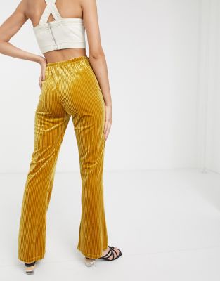 mustard velvet trousers