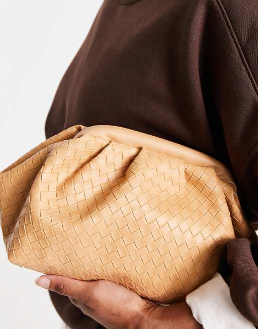 Woven clutch on sale