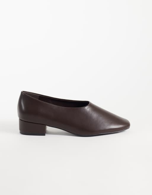 Glamorous - zapatos tipo mule de tacón marrones, 1 de 4