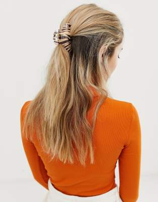 Glamorous Zebra Print Hair Claw-multi