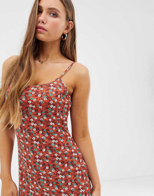 Glamorous midi-camikjole i småblomsret mønster, 3 af 4