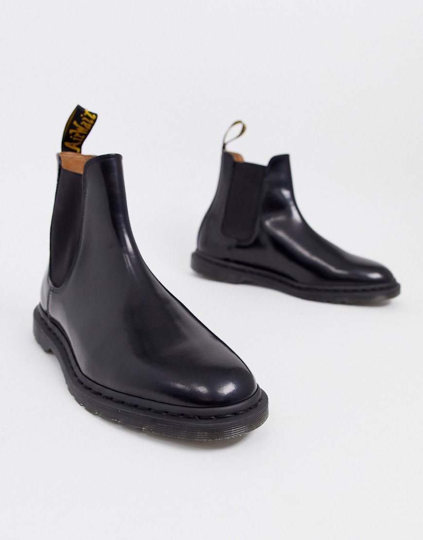Glatpolerede sorte Chelsea-støvler fra Dr Martens Graeme