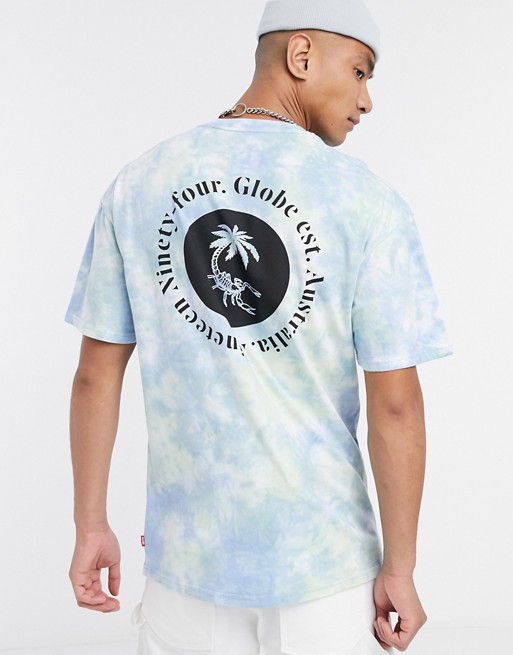 Globe Atom t-shirt in tie dye