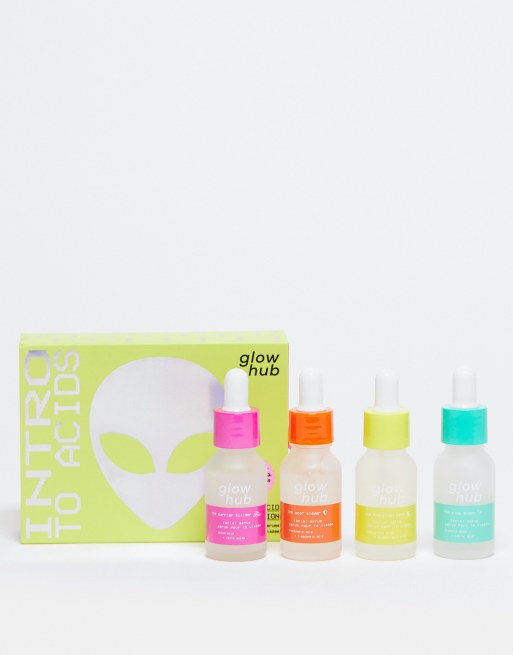 Glow Hub – Intro Into Acids – Hautpflege-Set mit verschiedenen Säuren (spare 33%)