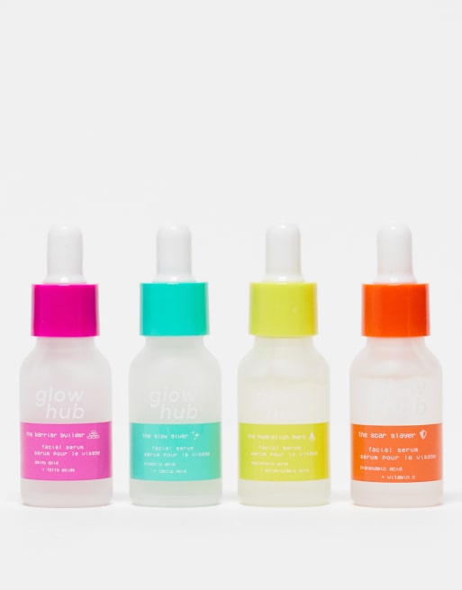 Glow Hub – Intro To Acids – Hautpflege-Set mit verschiedenen Säuren, 33% Ersparnis