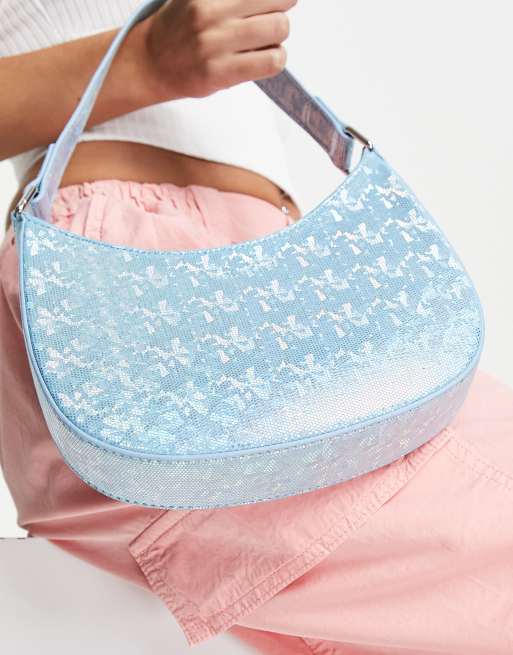 Glynit Popi Borsa da spalla arrotondata iridescente ASOS