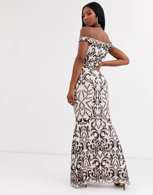 Baroque best sale maxi dress