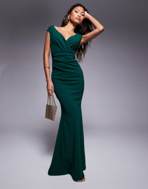 Emerald green suede dress best sale