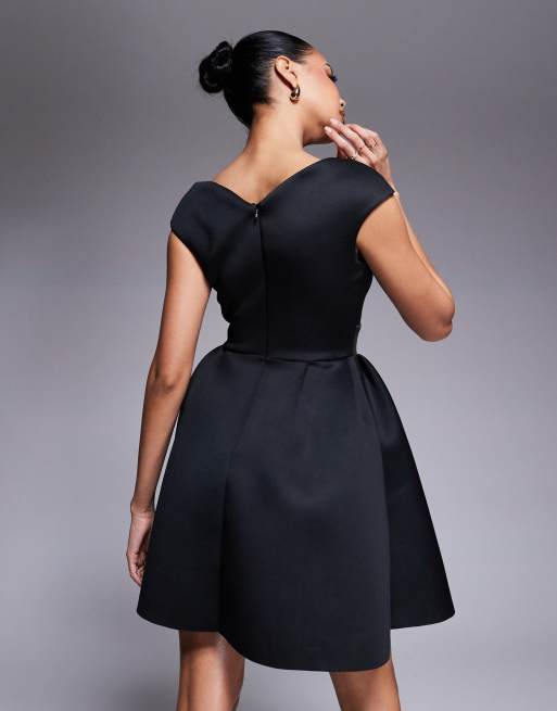 fit and flare mini dress plus size Sweetheart Corset Mini Dress With Lace Appliqué main image 0