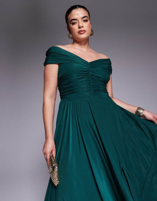 curve green dress Curve-Hugging Midi Delight Bodycon Dress – Selfyy main image 0