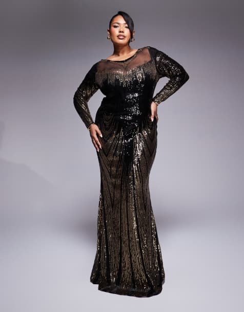 Plus size dressy dresses with sleeves on sale