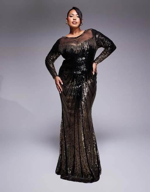 Shops Size XL Sequin-look Maxi Dress