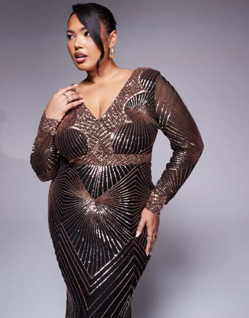 slim fit dress slacks Plus Size Satin Strapless Keyhole Gown by Ladivine 7496C – ABC Fashion
