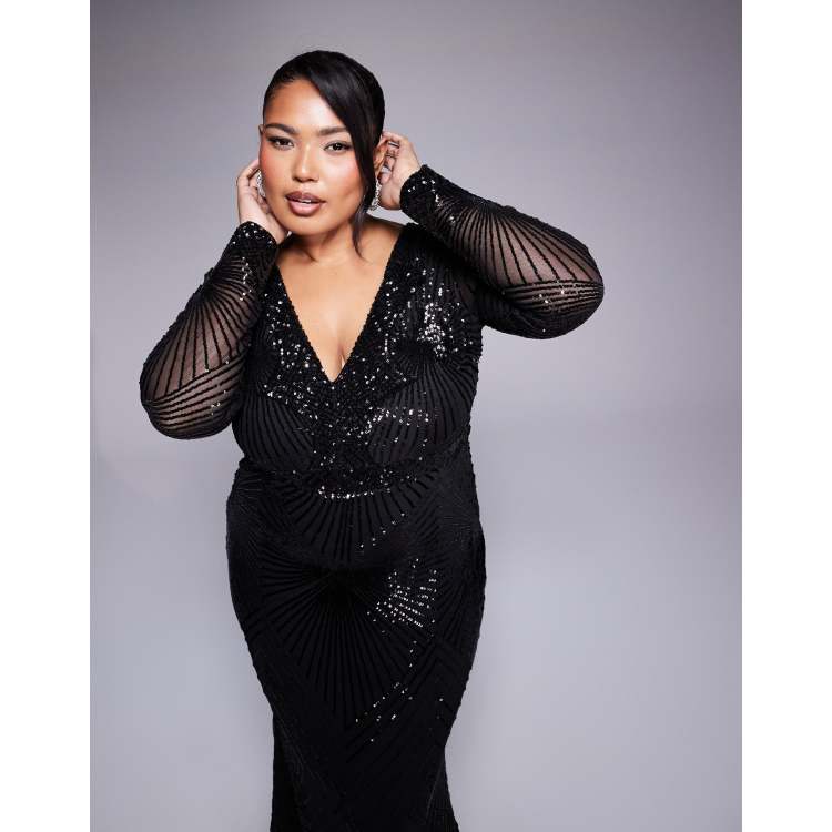 sachin and babi light blue dress Black - Evening Gowns main image 1
