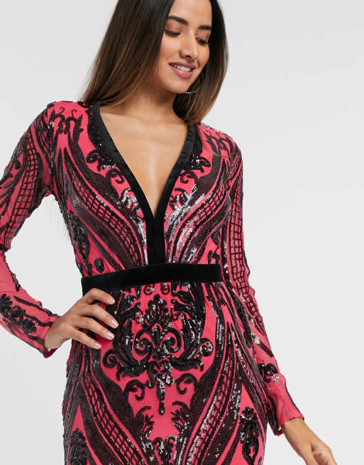 deep v sequin